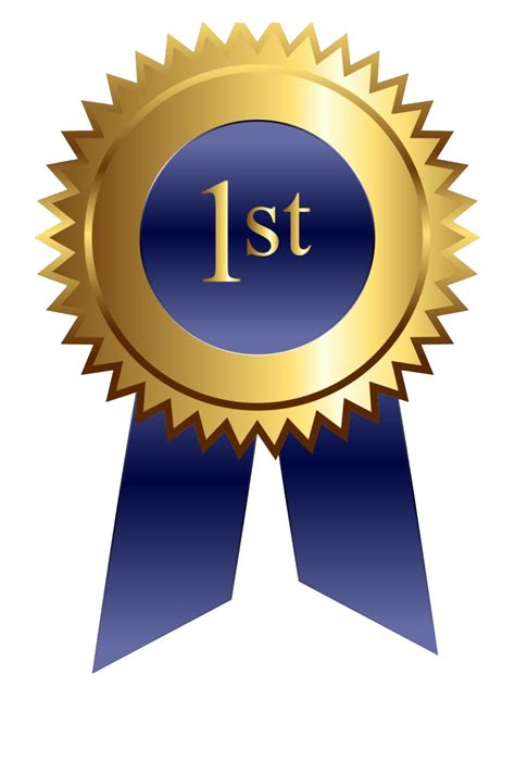 Blue Ribbon First Place Png Image Png All