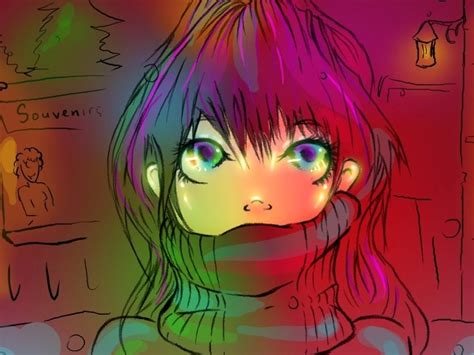 Anime Background Rainbow Rainbow Anime Wallpapers Cute Desktop