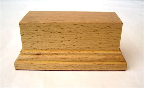 Wooden Base Stand Rectangular 10x4 Beech Woodenbases For Modeling