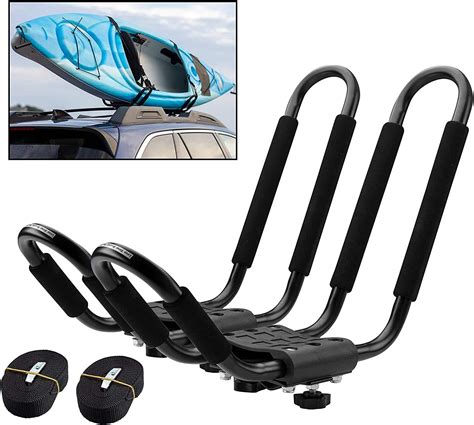 Paddlesports Two Sets With Straps Kayak Roof Rack Sets For Cars And