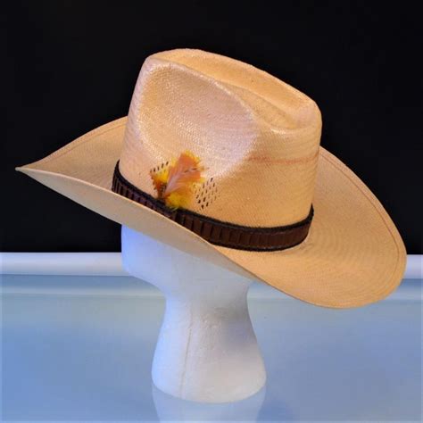 John B Stetson Roadrunner Hat Vintage Western Cowboy Cowgirl Etsy