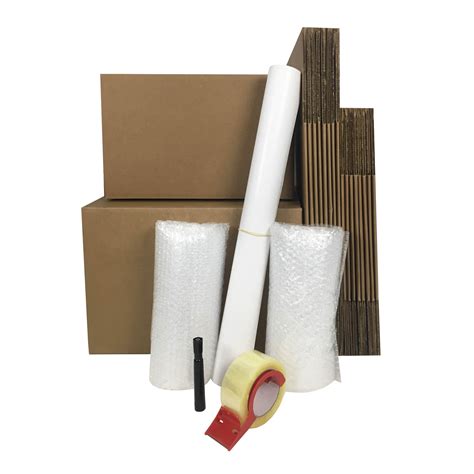 Uboxes 1 Room Basic Moving Kit 18 Boxes 24 Feet Bubble 3 Lbs Paper And