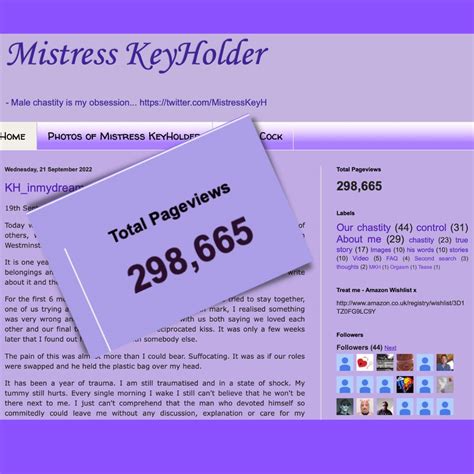 mistress keyholder on twitter who wants to know who the most experienced chastity mistress is