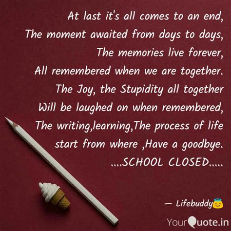 Rika Blog Memories End Of School Life Quotes