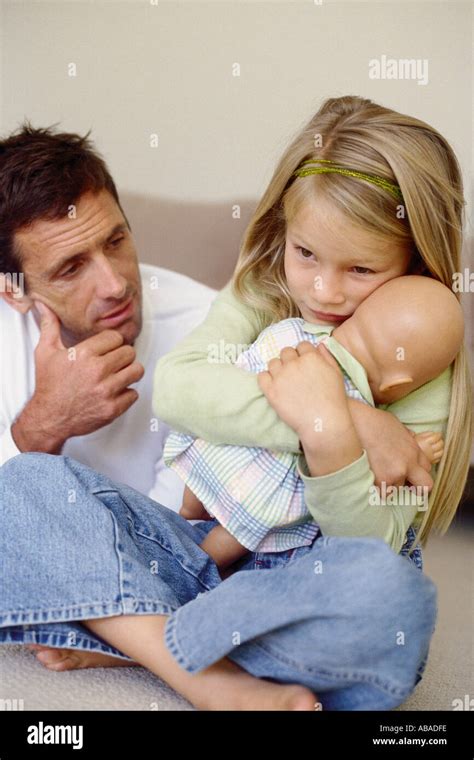 Father Comforting Daughter Stock Photo 765438 Alamy