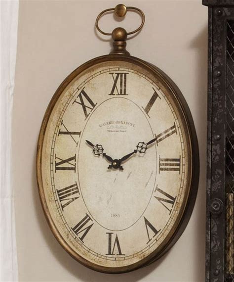 Vintage 20 Oval Wall Clock Modern Wall Clocks
