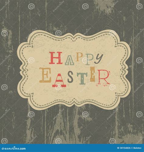 Happy Easter Vintage Greeting Card Royalty Free Stock Image Image