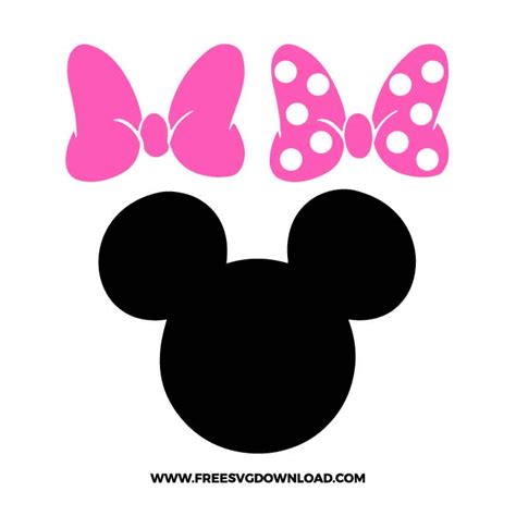 Minnie Mouse SVG & PNG Free Download - Free SVG Download in 2023