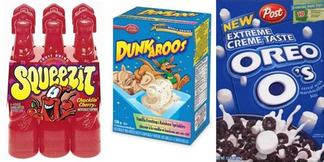 Nostalgic Childhood Snacks Favorite 90s Snacks