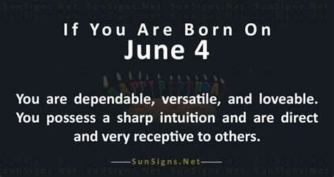 June 4 Zodiac Is Gemini Birthdays And Horoscope Sunsignsnet