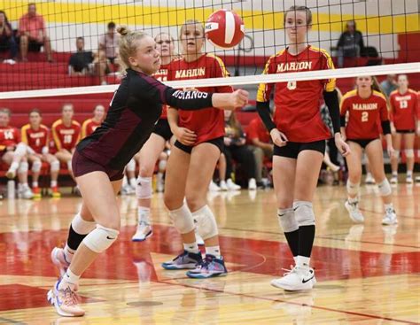 Photos 4a No 2 Marion Volleyball Sweeps Independence The Gazette