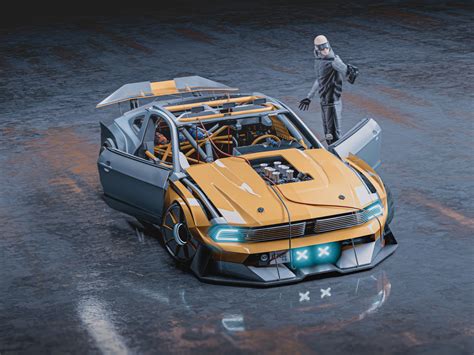 Ford Mustang Cyber Boss Shows Amazing Retro Futuristic Design
