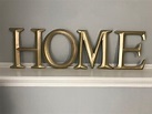 Home Letters Home Letter Sign Home Letters With Wreath as O - Etsy