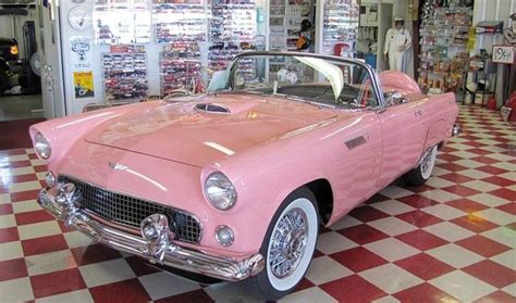 Ford Thunderbird 1955 59 Old Vintage Cars Pink Car Old Cars