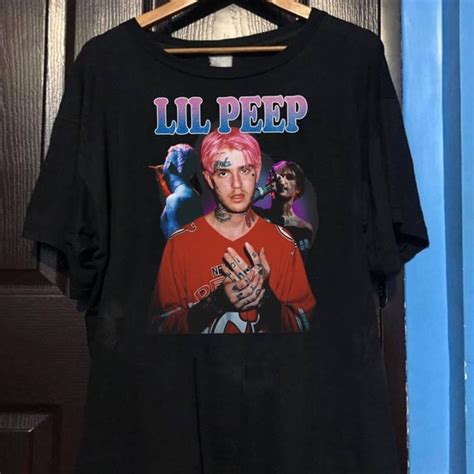 Lil Peep Shirt Boxing Rap Hip Hop 90s Bootleg Prtin Art Etsy