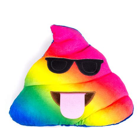 Rainbow Poo Emoji Pillow Shelfies