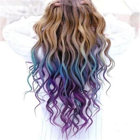 Dip Dye Purple Hair And Makeup Pinterest