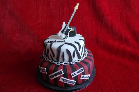 Punkrock Music Cake The Great British Bake Off The Great British