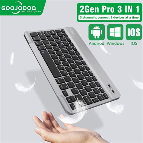 Goojodoq Bluetooth Wireless Keyboard And Mouse Set For Android Phone