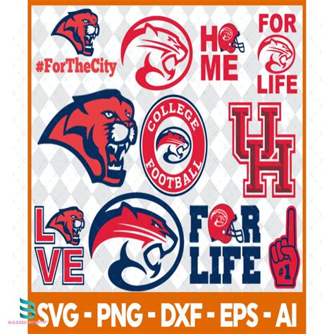 Houston Cougars Svg Football Svg Football Gift Houston Co Inspire