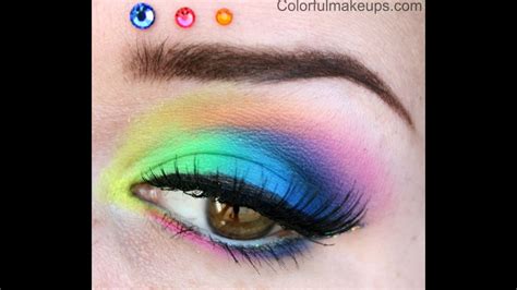 Colorful Makeup Tutorial Using Sleek Acid Palette Youtube