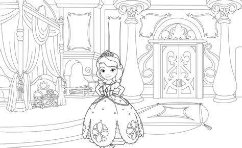 Dibujos De La Princesa Sofia Para Colorear Wonder Day