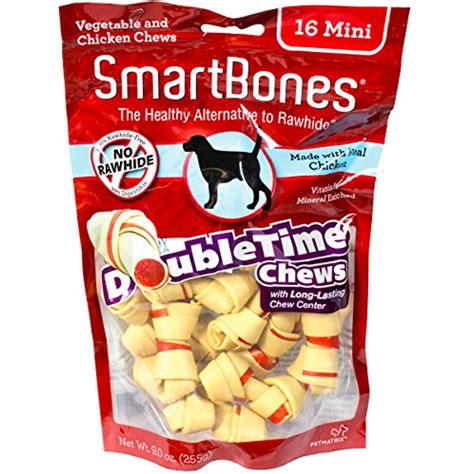3 Pack Smartbones Doubletime Mini Bone Chicken Chews For Dogs 16