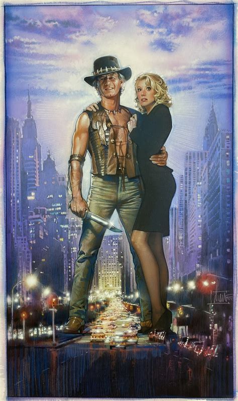Drew Struzan Crocodile Dundee 2 1988 Movie Poster Color