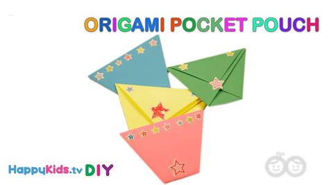 Origami Pocket Pouch Paper Crafts Kids Crafts And Activities