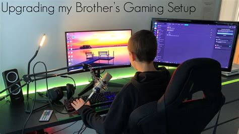 Upgrading My Brothers Gaming Setup Youtube
