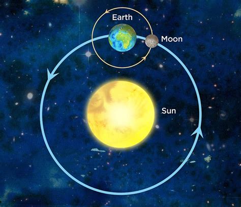The Sun Earth And Moon Relationship Diagram Quizlet