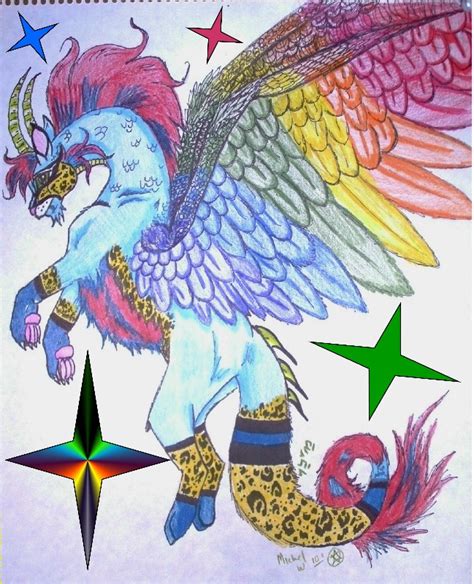 Rainbow Dragon By Rollaroach Fanart Central