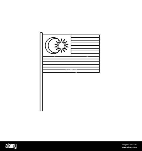Colouring Jalur Gemilang Malaysia Flag How To Draw The Star Of Our