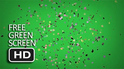Free Green Screen Confetti 1 Youtube