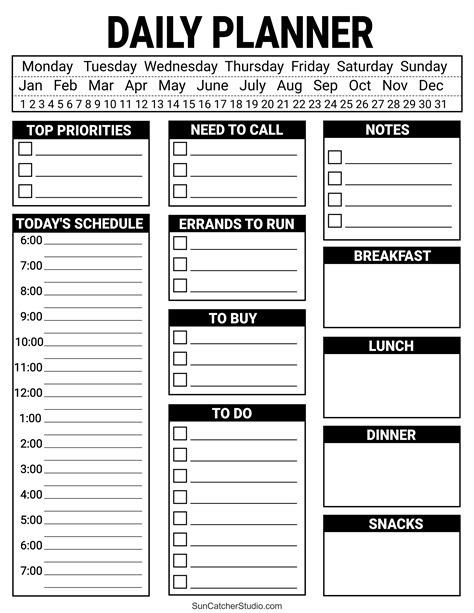 To Do List Free Printable PDF Templates Things To Do DIY Projects