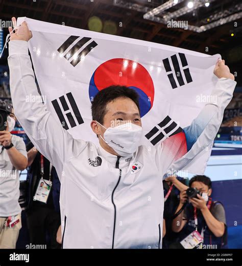 03rd Aug 2021 Shin Wins Gold In Vault South Korean Gymnast Shin Jea