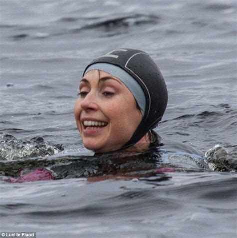 Tough Woman Despite Being Submerged In The Chilly Water The Television Personality Managed To