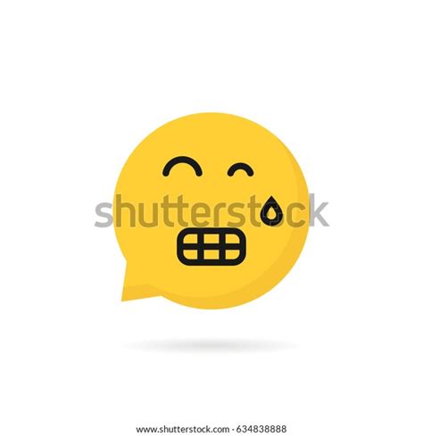 Tension Emoji Speech Bubble Logo On Stock Vector Royalty Free