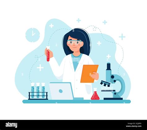 Female Scientist Cartoon Hi Res Stock Photography And Images Alamy