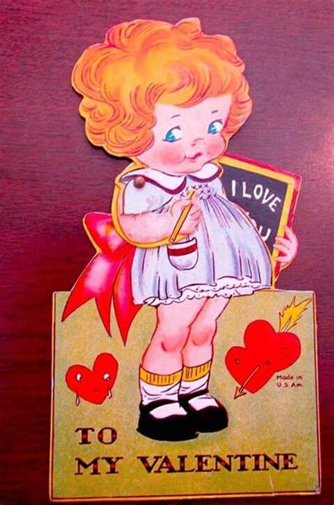 Pin By Carol Autrey On Vintage Valentine Vintage Valentines Girls