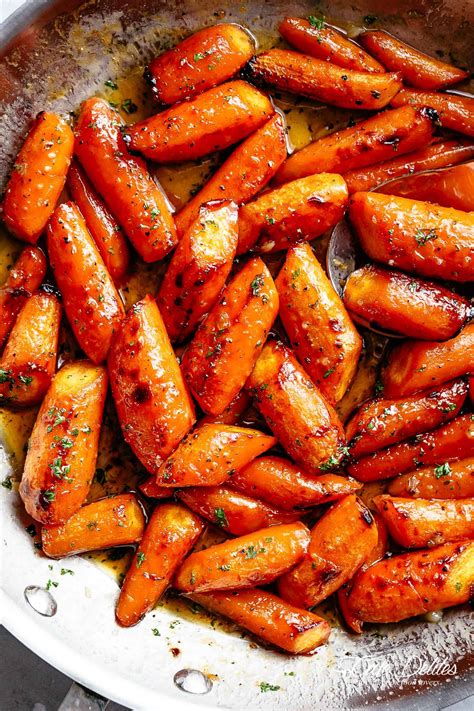 Honey Garlic Butter Roasted Carrots Cafe Delites