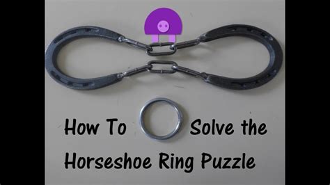 How To Solve The Horseshoe And Ring Puzzle Hd Youtube