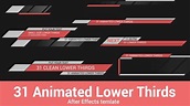 31 Animated Lower Thirds by ParusDesign | VideoHive