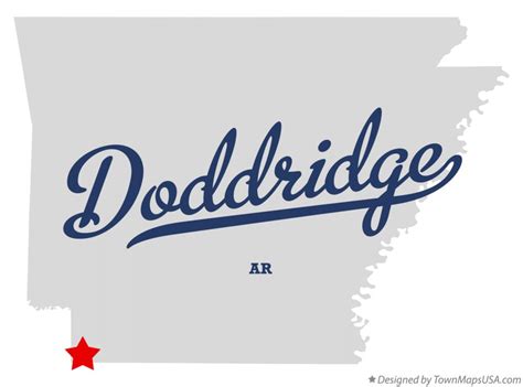 Map Of Doddridge Ar Arkansas