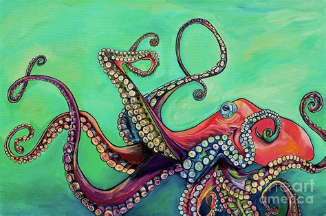 Mr Octopus Painting By Patti Schermerhorn Fine Art America