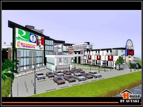 The Sims Resource Ln Town Shopping Mall And Studio