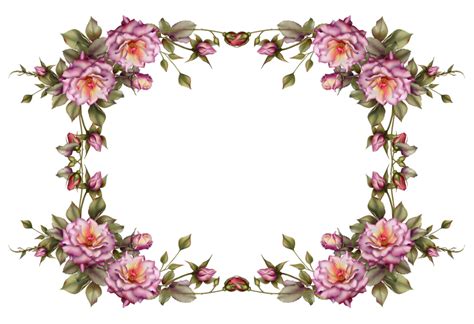 Png Flower Frame Gambar Kata Kata