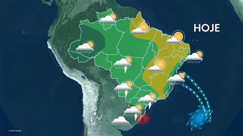 Previsão Do Tempo Para Sexta Feira 04102019 Brasil Previsão Do