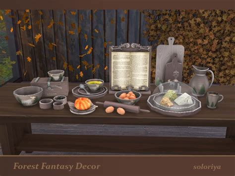 The Sims Resource Forest Fantasy Decor Set By Soloriya • Sims 4 Downloads