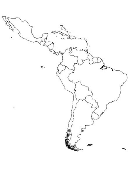 Latin America Blank Map Ageorgio Blank Map Of Latin America